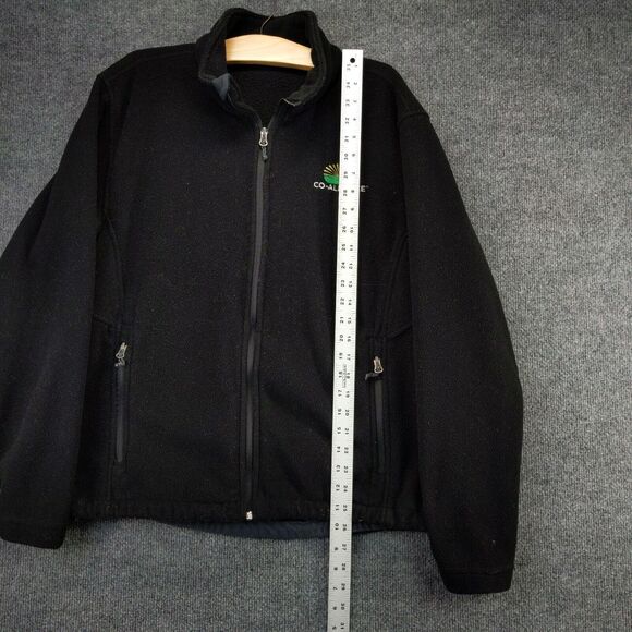 Co-Alliance Full Zip Fleece Jacket Coat Size M Black Embroidered Logo Farmer - Picture 3 of 12